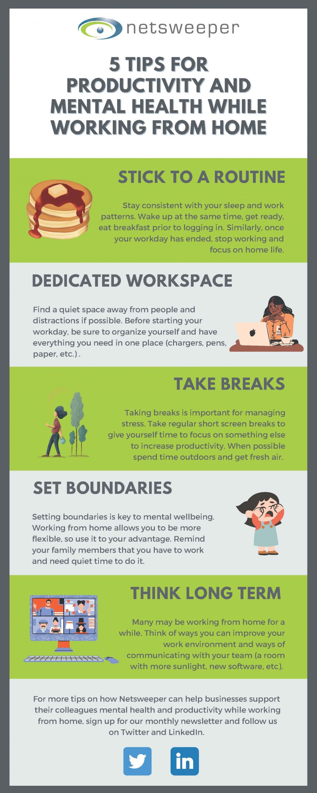 [Infographic] Mental Health Tips While Working from Home